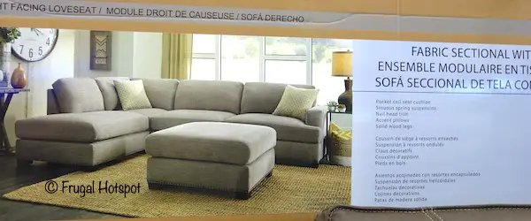 Bainbridge Sinclair Fabric Sectional Costco