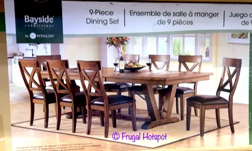 Bayside Furnishings Bolton 9-Piece Dining Set Costco