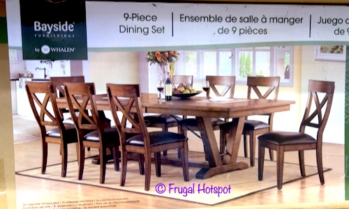 Costco Sale Bayside Furnishings Bolton 9 Pc Dining Set 599 99