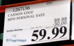 Cannon Edge Personal Safe Costco Sale Price