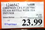 Chefman Cordless Glass Electric Kettle Costco Sale Price Chefman Cordless Glass Electric Kettle Costco Sale Price