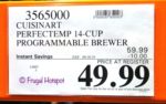 Cuisinart PerfecTemp 14-Cup Coffeemaker Costco Sale Price Cuisinart PerfecTemp 14-Cup Coffeemaker Costco Sale Price