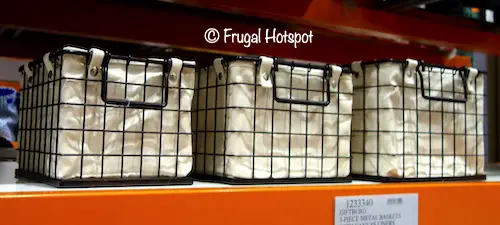 Giftburg 3-Piece Metal Wire Baskets Costco Display Giftburg 3-Piece Metal Wire Baskets Costco Display