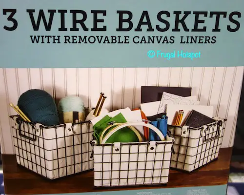 Giftburg 3-Piece Metal Wire Baskets Costco Giftburg 3-Piece Metal Wire Baskets Costco
