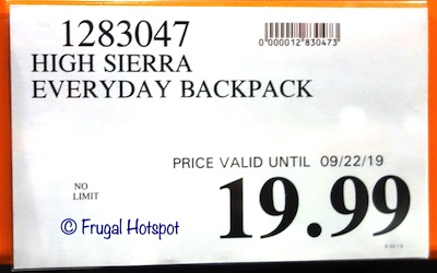 High Sierra Everyday Backpack Costco Price High Sierra Everyday Backpack Costco Price