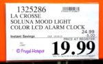 La Crosse Soluna Light Alarm Clock Costco Sale Price La Crosse Soluna Light Alarm Clock Costco Sale Price