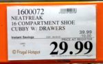 Neatfreak! Shoe Cubby Organizer Costco Sale Price