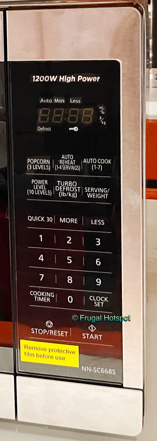 Panasonic Microwave Oven keypad | Costco