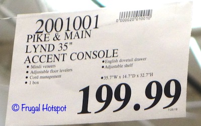 Pike & Main Lynd Accent Console Costco Sale