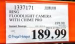 Ring Floodlight Cam Pro Costco Sale Price