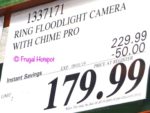 Ring Floodlight Cam and Chime Pro Costco Sale Price