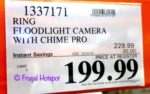 Ring Floodlight Cam n Chime Pro Costco Sale Price
