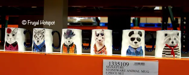 Signature Animal Mugs 6 Piece Costco Display