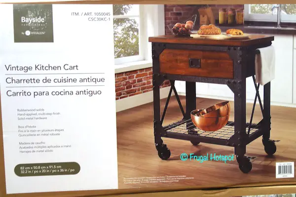 Whalen Bayside Furnishings Vintage Kitchen Cart Costco Whalen Bayside Furnishings Vintage Kitchen Cart Costco