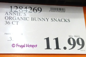Annie's Organic Bunny Snacks 36-ct Costco price