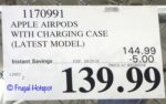 Apple Airpods with Charging Case Costco Sale Price