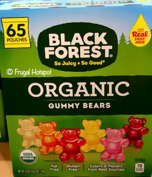 Black Forest Organic Gummy Bears 65-pouches Costco