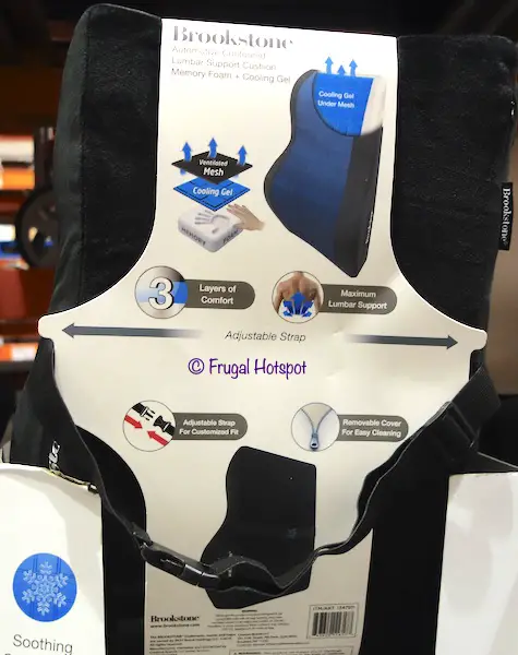 Brookstone Automotive Contoured Lumbar Support Cushion Costco Brookstone Automotive Contoured Lumbar Support Cushion Costco