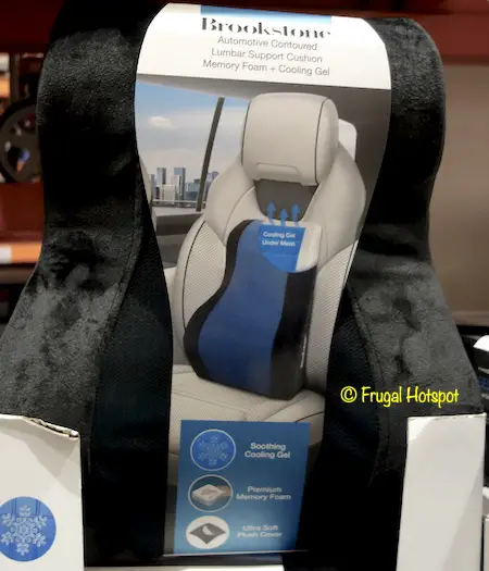 Brookstone Automotive Contoured Lumbar Support Cushion Costco