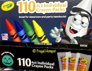 Crayola Crayons 4-count: 110 individual packs Costco