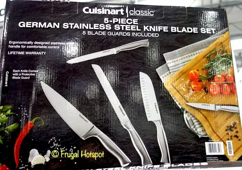 Cuisinart Classic 5-Piece German Stainless Steel Knife Blade Set Costco