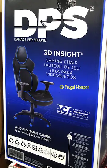 DPS 3D Insight Gaming Chair Blue Costco