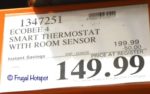 Ecobee4 Smart Thermostat with Room Sensor Costco Sale Price