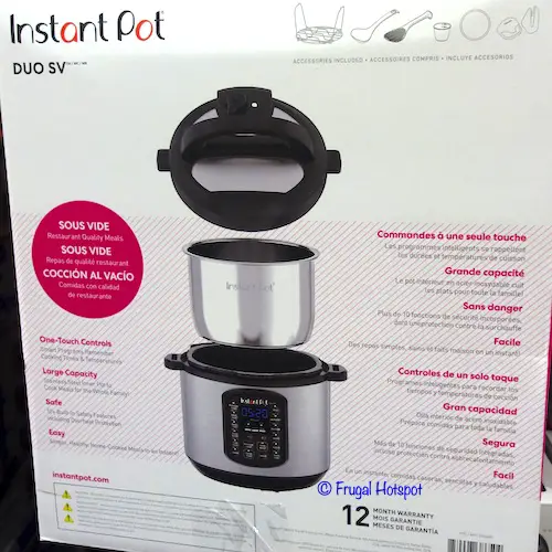 Instant Pot Duo SV 6-Quart Pressure Cooker Costco