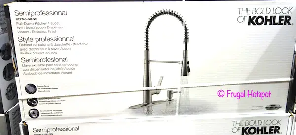 Costco Sale Kohler Semiprofessional Pull Down Kitchen Faucet 199 99 Frugal Hotspot