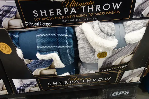 Life Comfort Ultimate Sherpa Throw Teal or Gray Costco
