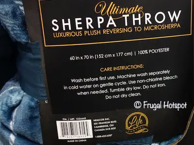 Life Comfort Ultimate Sherpa Throw Costco