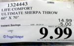 Life Comfort Ultimate Sherpa Throw Costco Sale Price