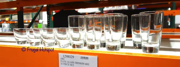 Luminarc Elite Glass Drinkware Costco Display