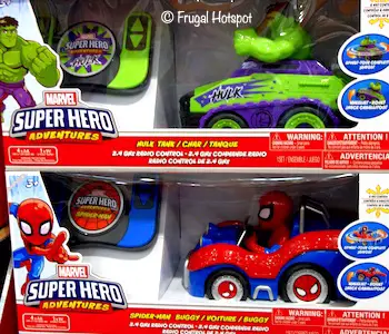 Marvel Super Hero Adventures Remote Control Vehicle Hulk or Spiderman Costco
