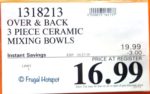 Over & Back Harvest 3-Piece Bowl Set Costco Sale Price