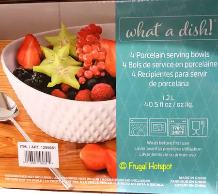 Over and Back What a Dish! Porcelain Serving Bowls 4-Count Costco Over and Back What a Dish! Porcelain Serving Bowls 4-Count Costco