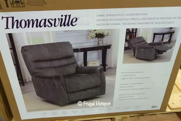 Thomasville Felix Fabric Power Swivel Glider Recliner Costco