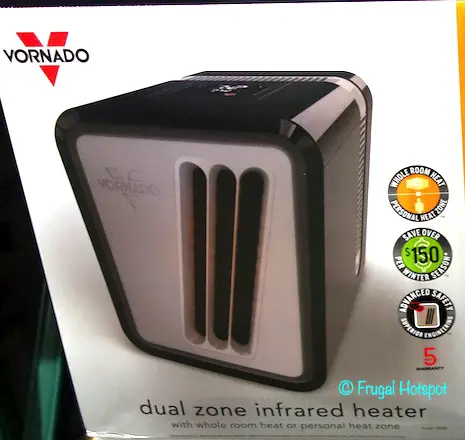 Vornado IR405 Dual Zone Infrared Heater Costco