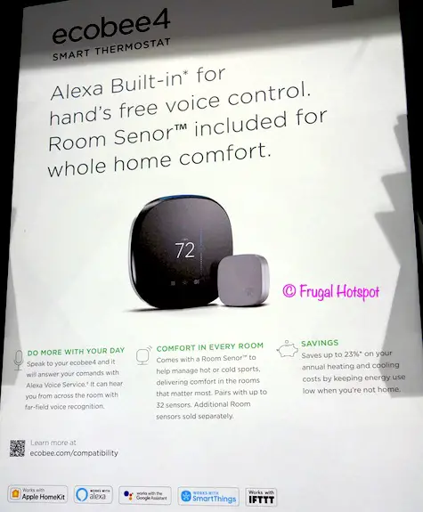 ecobee4 Smart Thermostat Costco ecobee4 Smart Thermostat Costco