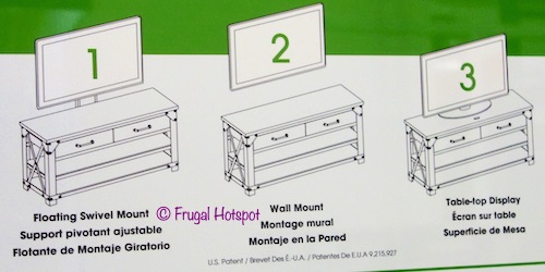 Bayside Furnishings Walton 56 3-in-1 TV Stand Costco Bayside Furnishings Walton 56 3-in-1 TV Stand Costco