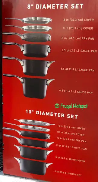Calphalon Premier Hard Anodized Nonstick Space-Saving 12-Piece Cookware Costco Calphalon Premier Hard Anodized Nonstick Space-Saving 12-Piece Cookware Costco