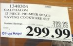 Calphalon Premier Hard Anodized Nonstick Space-Saving 12-Piece Cookware Costco Sale Price Calphalon Premier Hard Anodized Nonstick Space-Saving 12-Piece Cookware Costco Sale Price