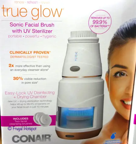 Conair True Glow Sonic Facial Brush with UV Sterilizer Costco