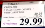 Crock-Pot Cook Carry 7 Slow Cooker Costco Sale Price Crock-Pot Cook Carry 7 Slow Cooker Costco Sale Price