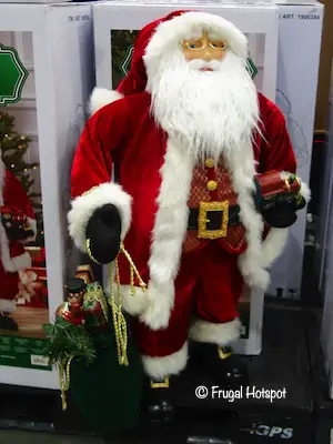 Fabric Santa with Toy Bag Costco