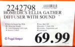 HoMedics Ellia Gather Aroma Diffuser with Essential Oils and Soundspa Costco Price HoMedics Ellia Gather Aroma Diffuser with Essential Oils and Soundspa Costco Price