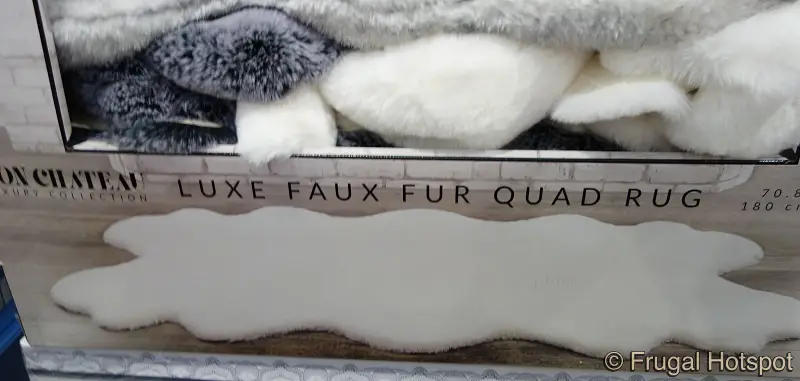 Mon Chateau Faux Fur Quad Rug | Costco 