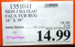Mon Chateau Faux Fur Rug Costco Sale price Mon Chateau Faux Fur Rug Costco Sale price