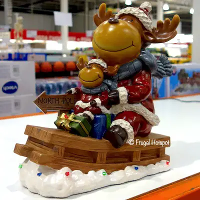 Moose Family on Sleigh Costco