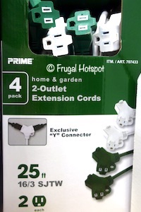 Prime Wire Extension Cord 4-Pack Costco